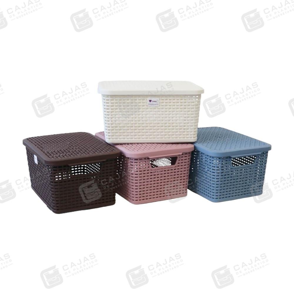 Caja Rattan Con Tapa Mexico Queretaro 04